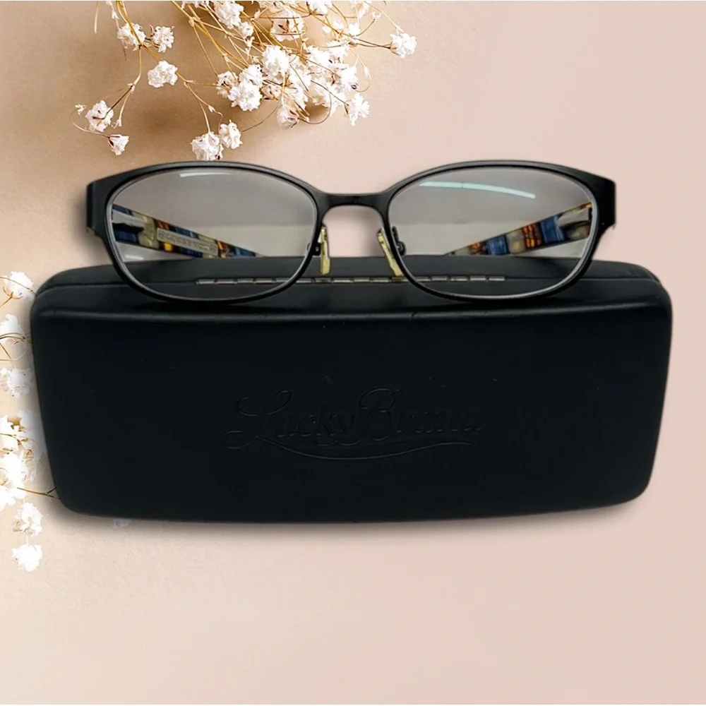 LUCKY BRAND HORIZON Black Cat Multi-Color Women's Full Rim Eyeglasses 51-16-135